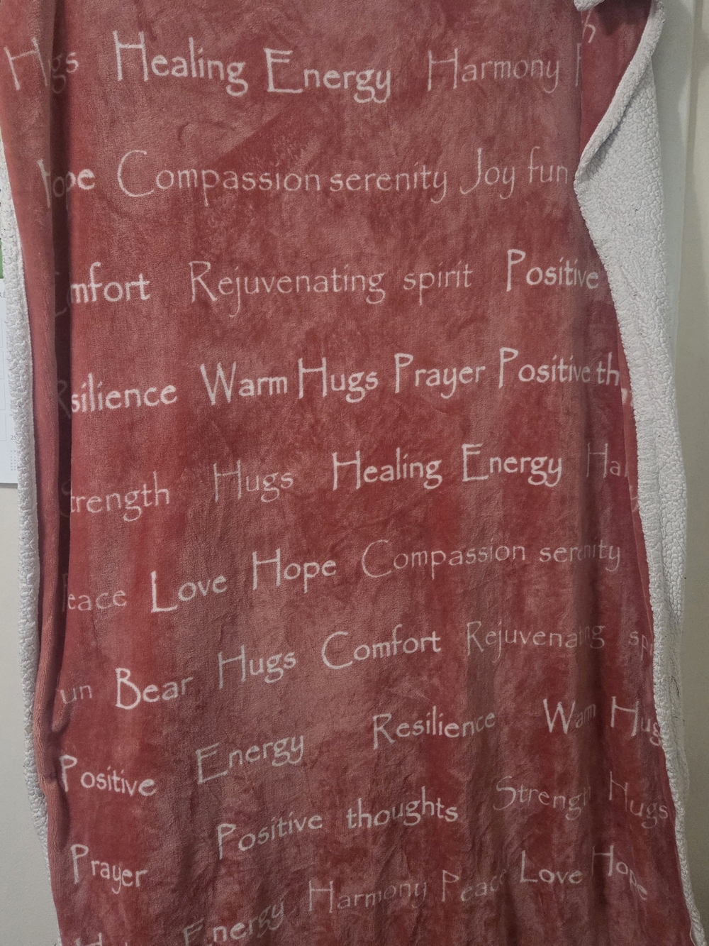 Healing Energy Harmony Prayer Positive Thoughts Blanket